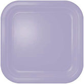 Hallmark Lilac Bloom Square Dinner Plate 12 Count